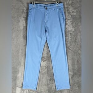 Mugsy Jeans Anchors Chino Pants Men's 31x31 Straight Leg Stretch Light‎ Blue